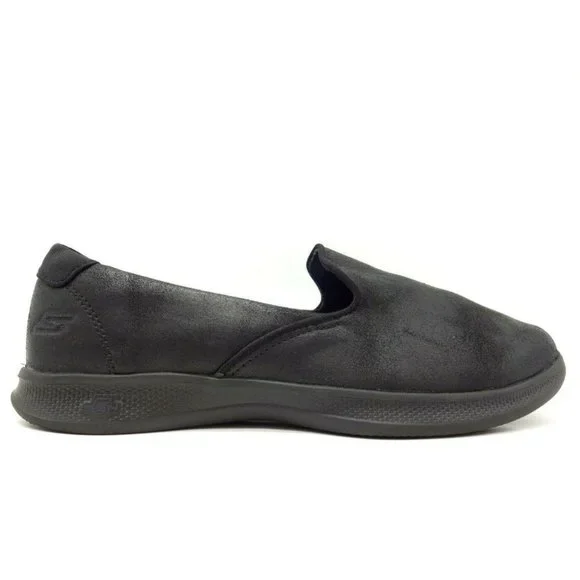 Skechers Goga Max Go Step Lite Black Casual Slip On Loafers Shoes Women's